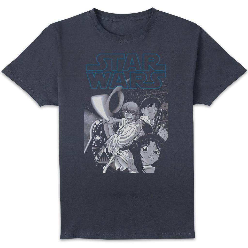Star Wars Star Wars Anime Poster Unisex T-Shirt - Navy