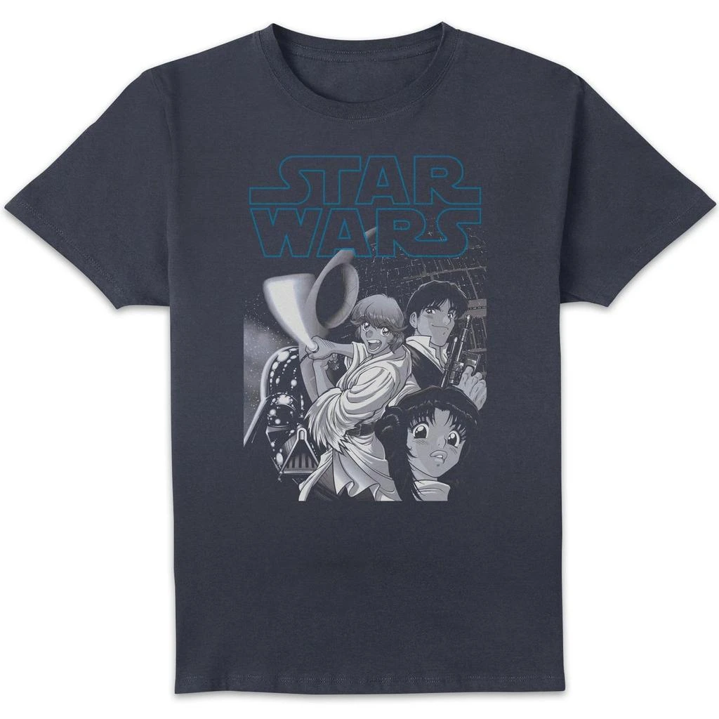 Star Wars Star Wars Anime Poster Unisex T-Shirt - Navy 1