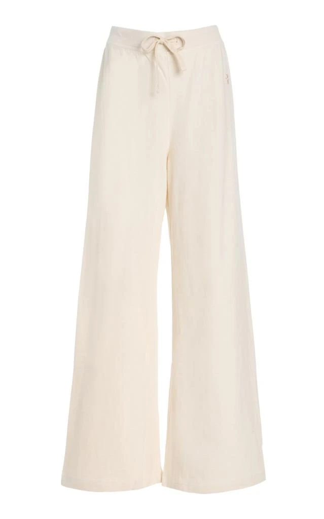 ÉTERNE Éterne - Cotton Wide-Leg Sweatpants - Ivory - S - Moda Operandi 1