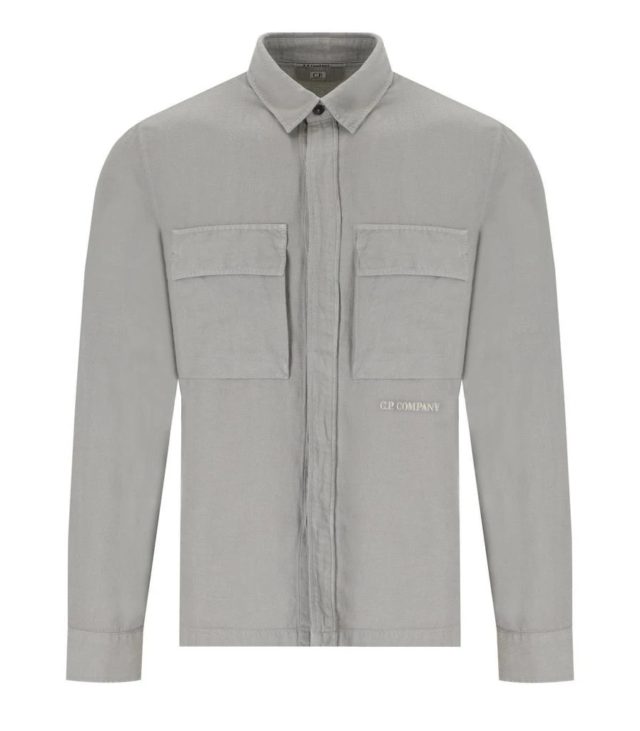 Cp Company GRAY BROKEN SHIRT JACKET C.P. COMPANY 1