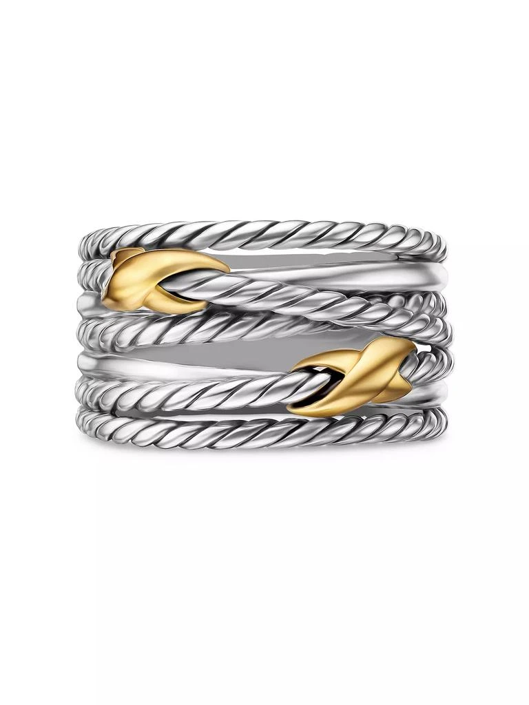 David Yurman Double X Crossover Ring in Sterling Silver 4