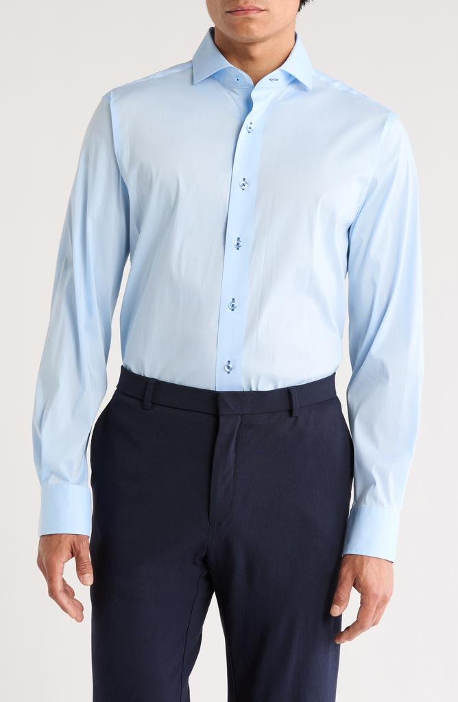 Lorenzo Uomo Trim Fit Cotton Blend Dress Shirt