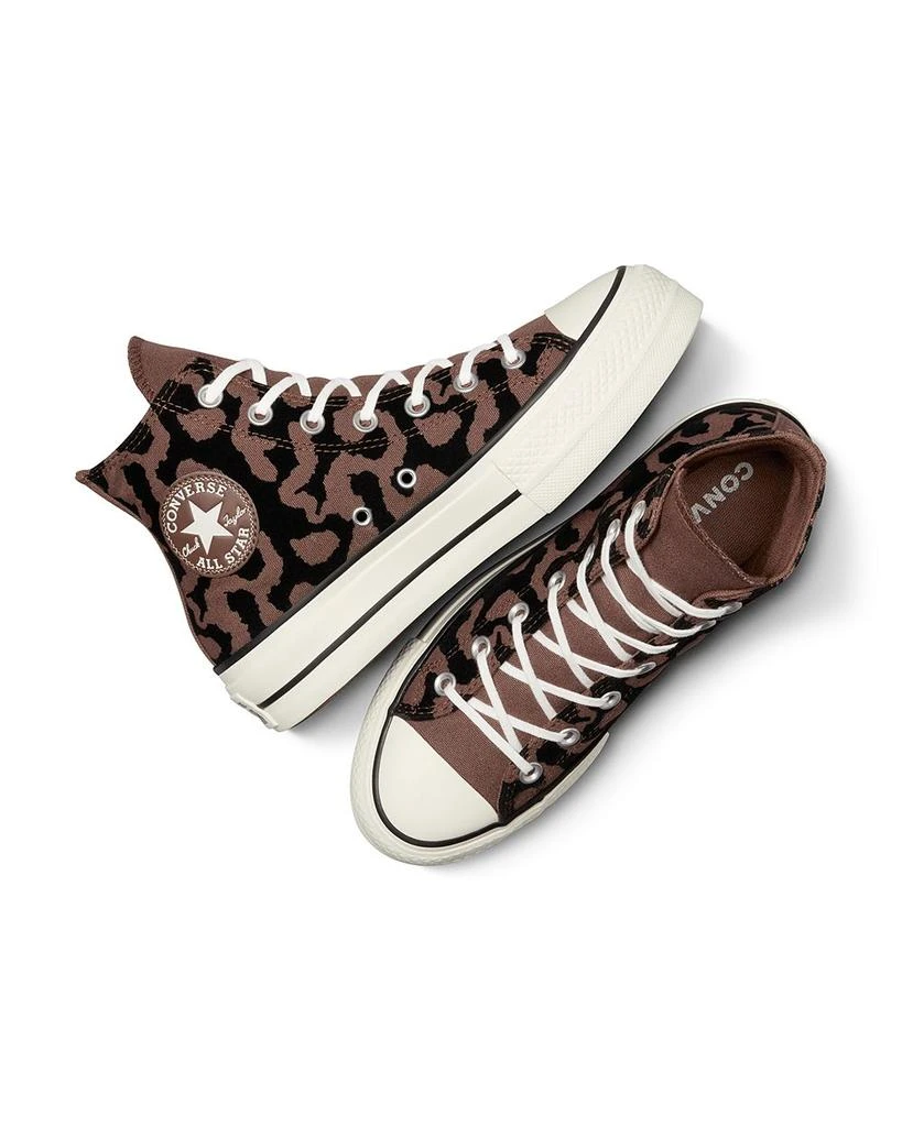 Converse Women's Chuck Taylor All Star Lift Hi Leopard Remix Sneakers 5