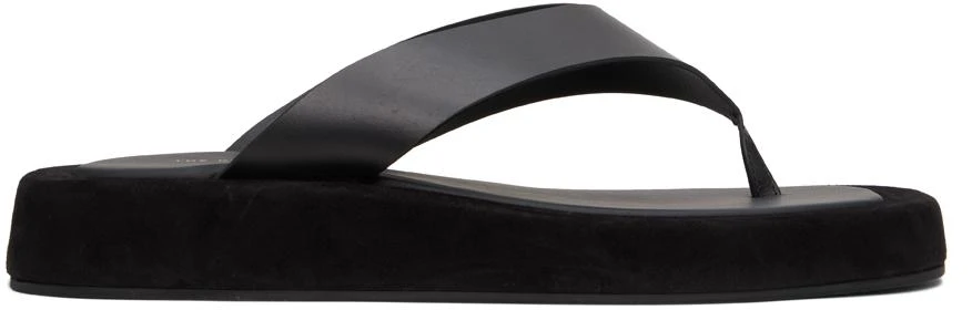 The Row Black Ginza Sandals 1