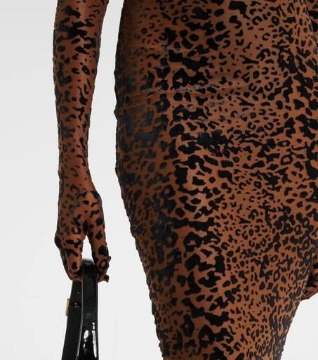 Alex Perry Leopard-print corset gown 5