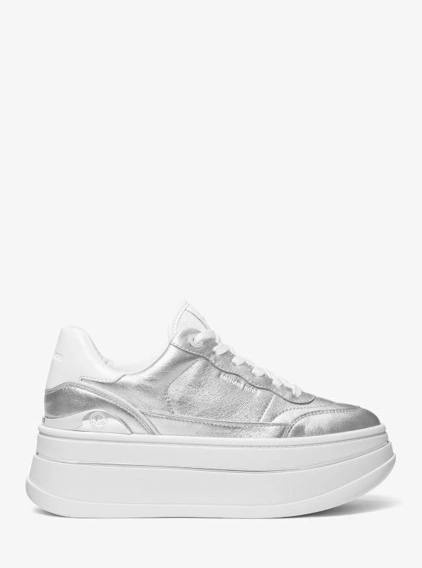 Michael Kors Hayes Metallic Leather Platform Sneaker 2