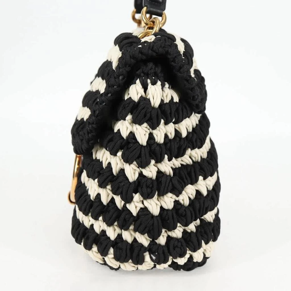 Salvatore Ferragamo Margot Satchel Braided Fabric Polyester Bag (Pre-Owned) 3