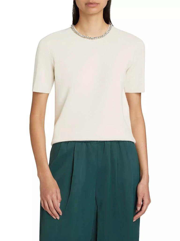 TWP Embellished Cashmere T-Shirt 3