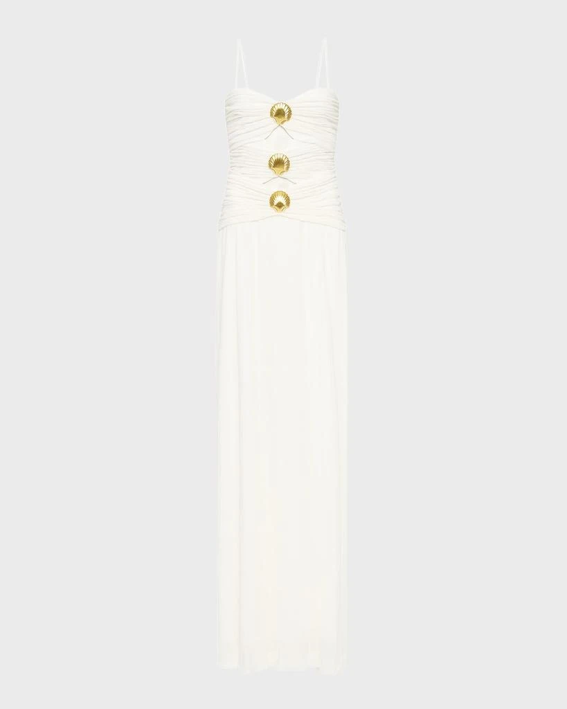 REBECCA VALLANCE Guinevere Cutout Shell-Embellished Gown 1