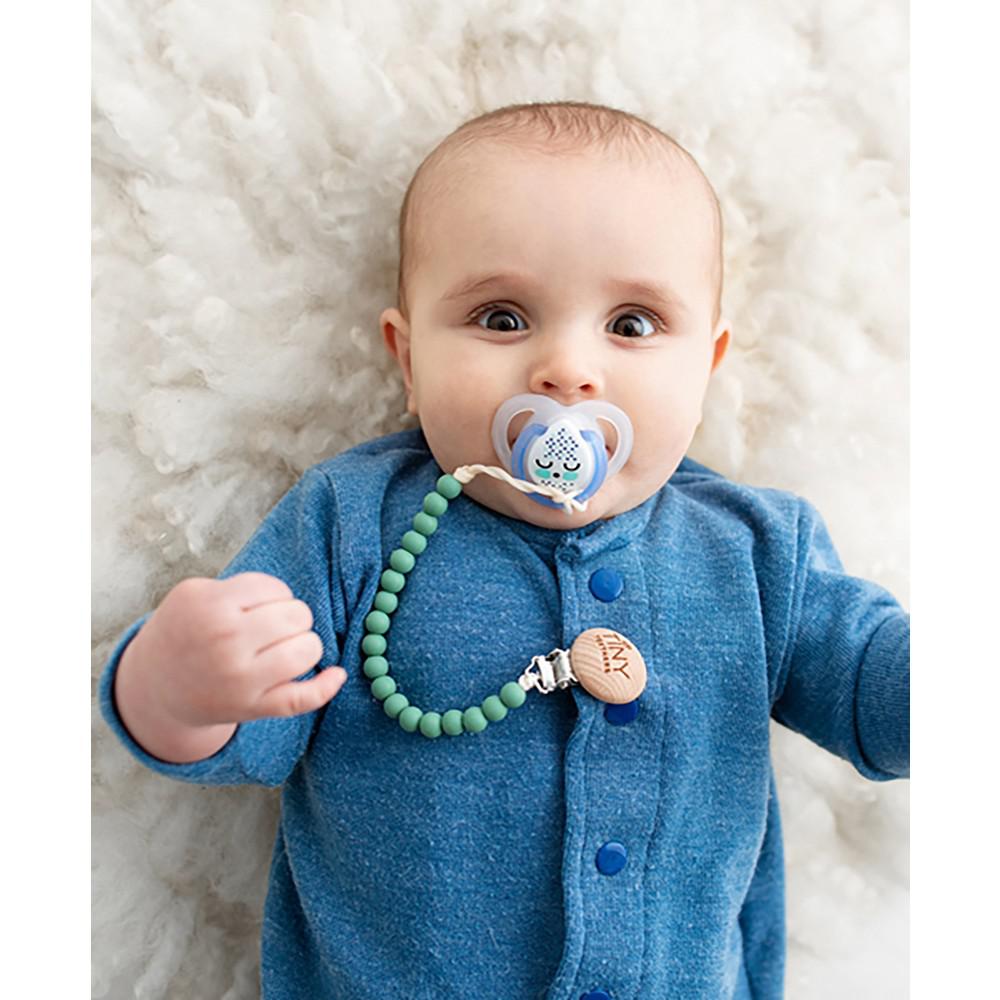 Tiny Teethers Designs 3 Stories Trading Tiny Teethers Infant Silicone Pacifier Clip