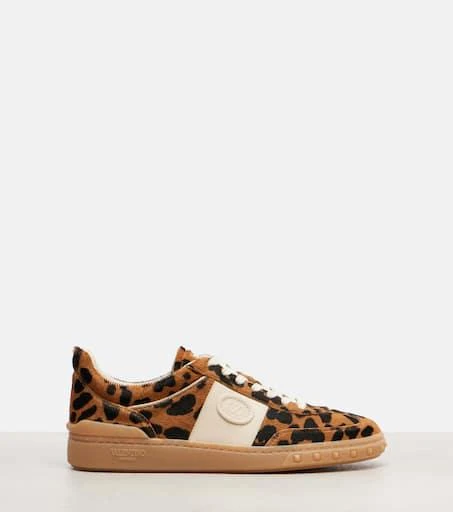 Valentino Upvillage leopard-print calf hair sneakers 4