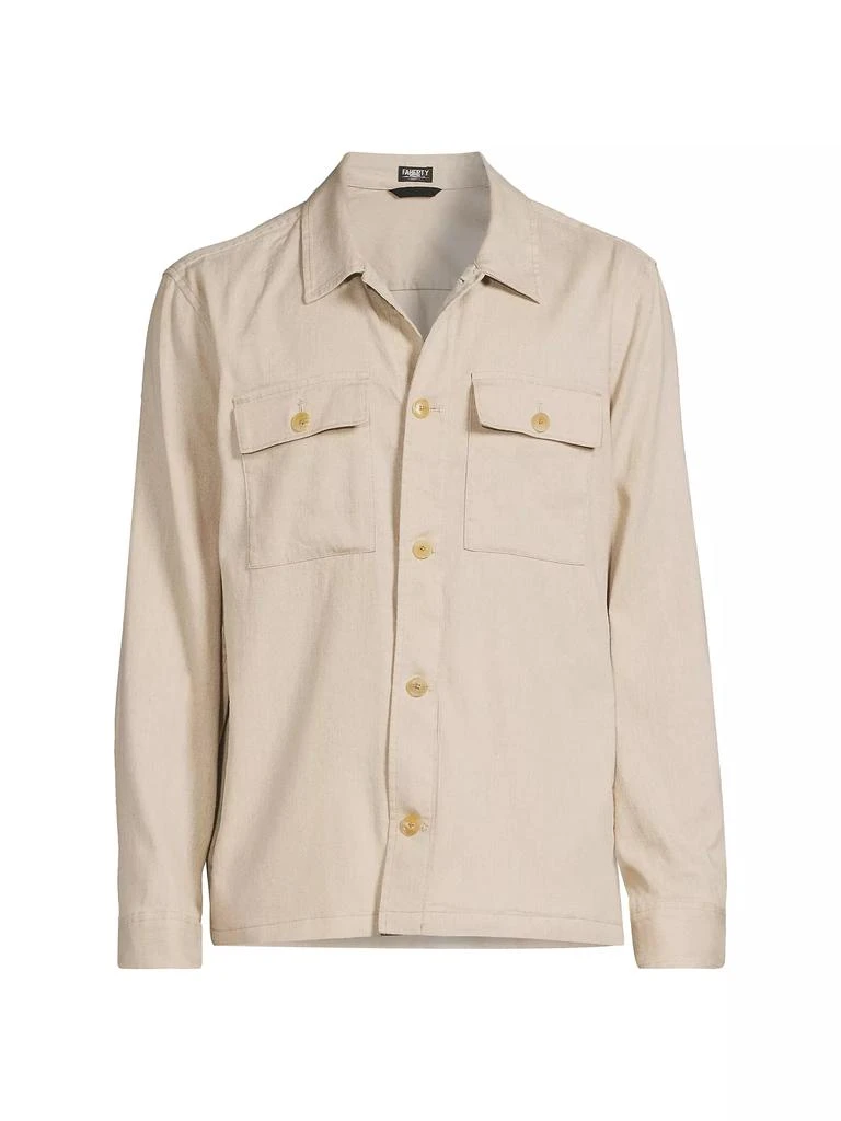 Faherty Brand Movement Flex Linen &amp; Cotton-Blend Shirt Jacket 1