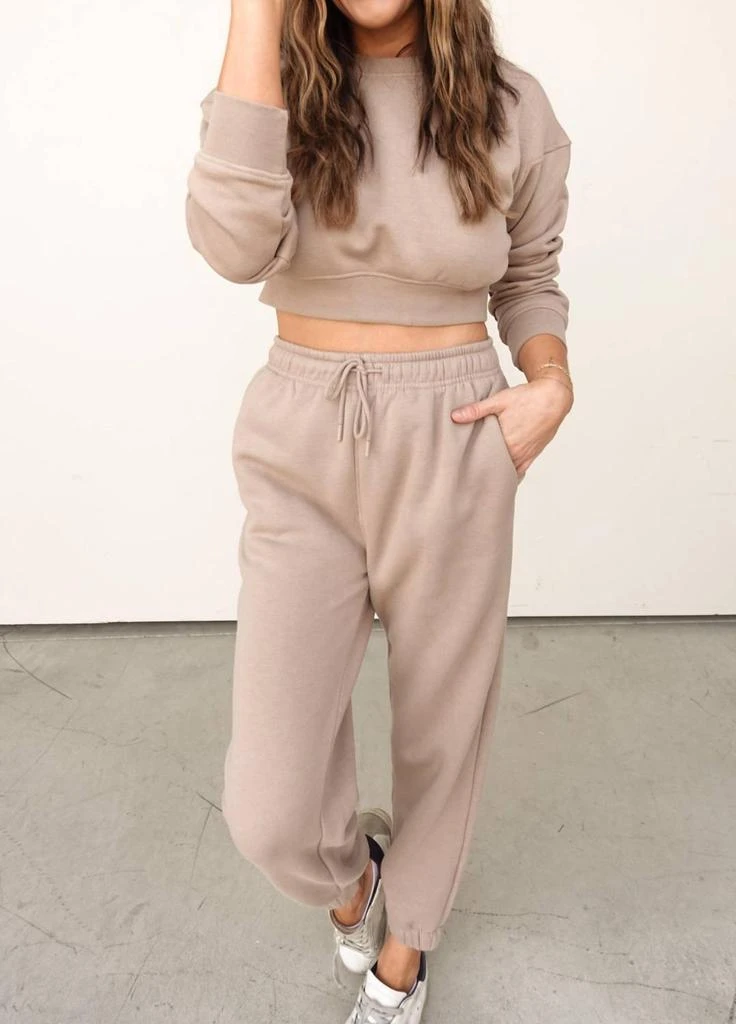 mono b Mono B - Cropped Sweatshirt And Jogger Set 3