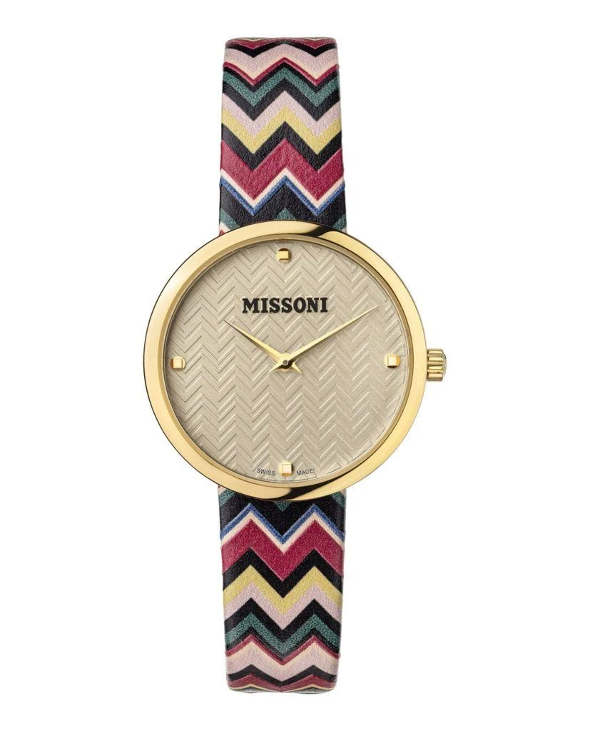 Missoni Missoni Missoni M1 Leather Watch 4
