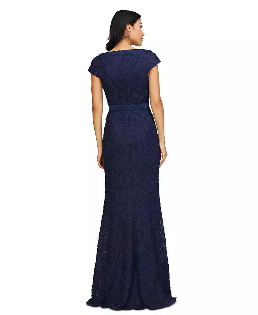 JS Collections Women's Leigh 3D-Floral Keyhole-Cutout Gown 4