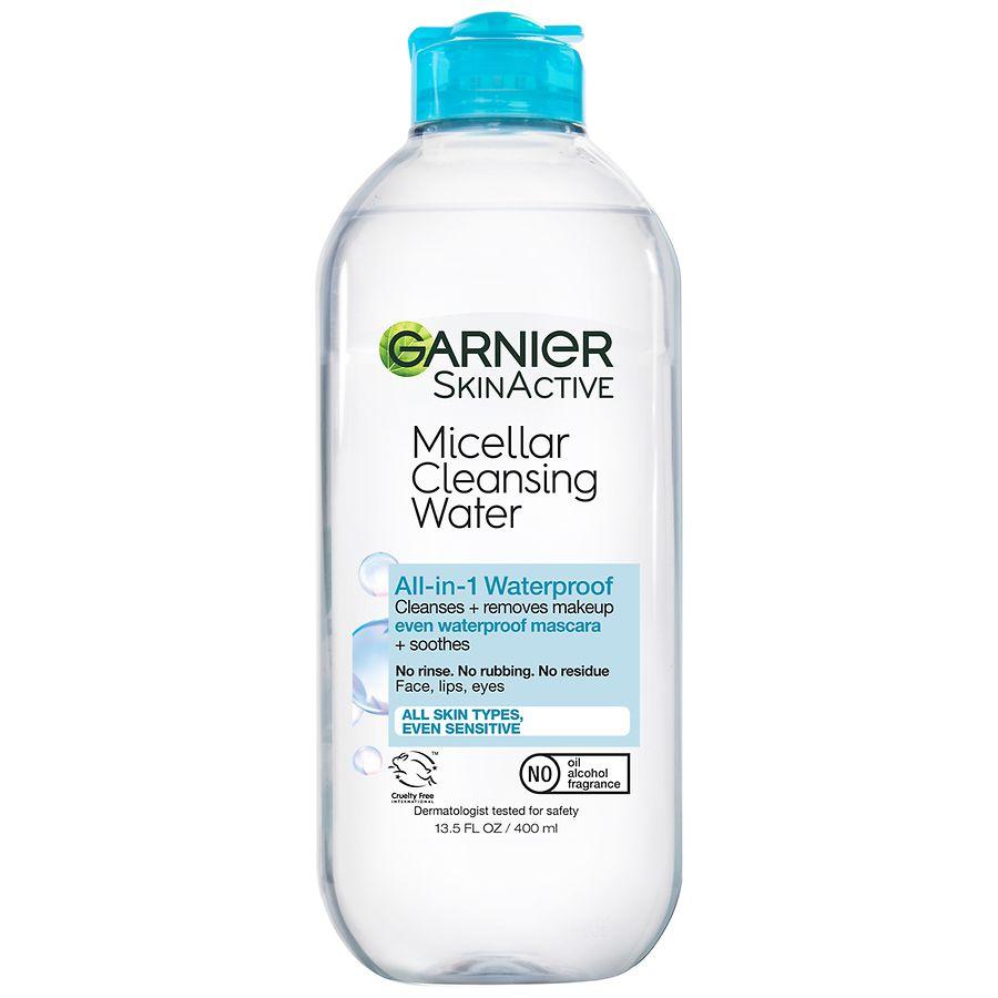 SkinActive Micellar Cleansing Water For Waterproof & Long-Wear Makeup