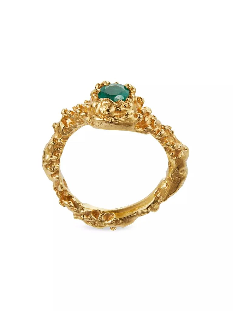 Alighieri 24K-Gold-Plated & Emerald Ring 4