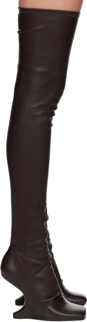 Rick Owens Brown Concordians Cantilever 11 Tall Boots 1