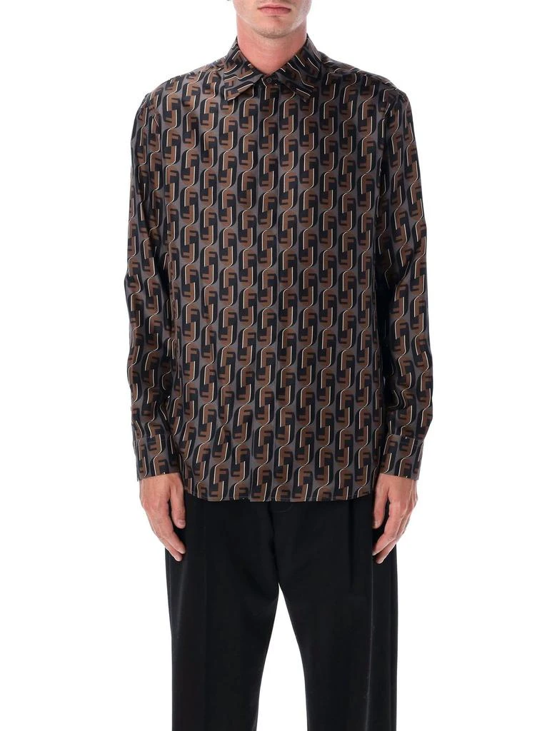 Fendi Fendi Long Sleeved Allover Printed Shirt 1