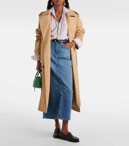 AG Jeans High-rise denim midi skirt 2