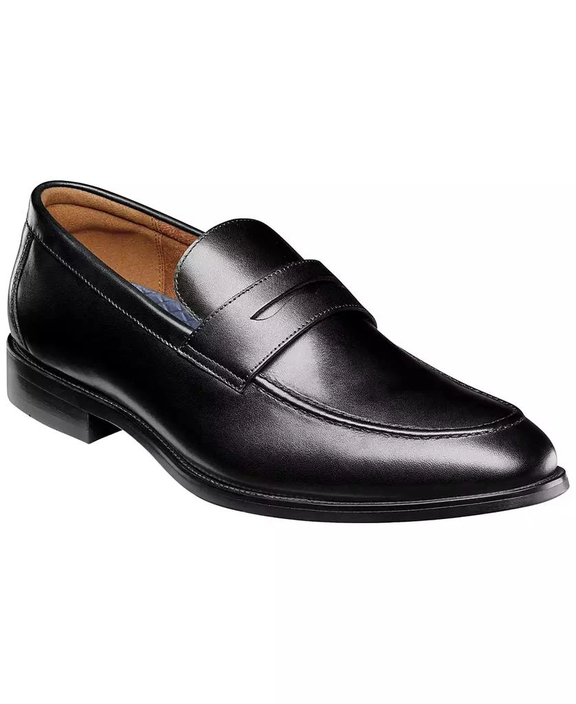 mens black dress loafer Florsheim Mens Conetta Black Slip On Bit Loafer Leather Dress Shoes  The  Suit Depot