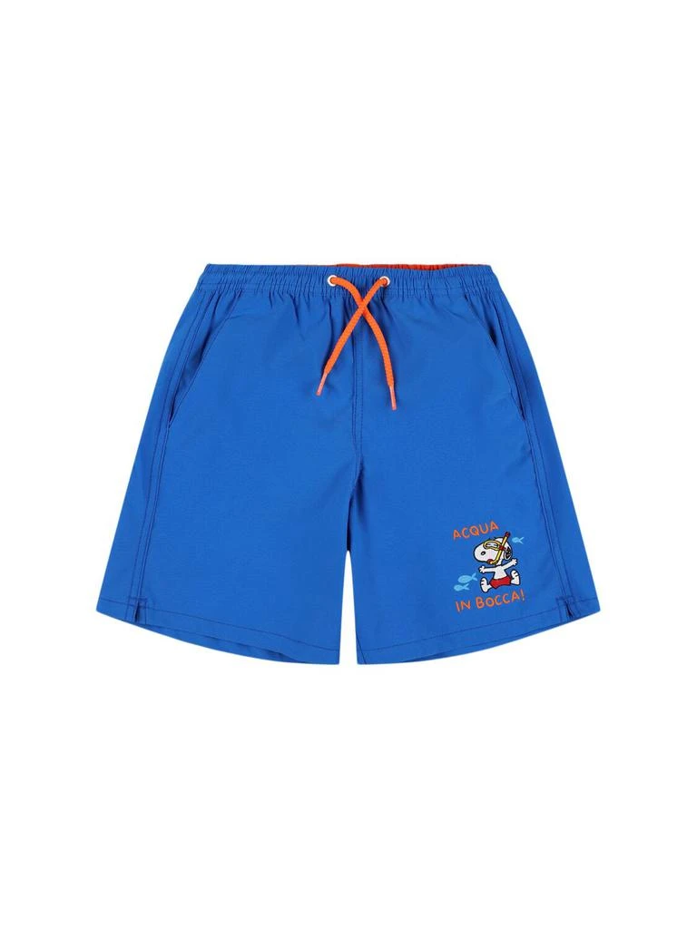 MC2 SAINT BARTH Snoopy Print Nylon Swim Shorts 1