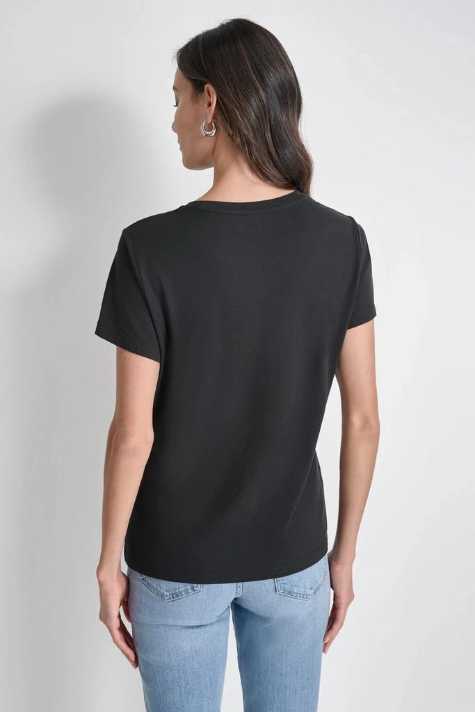 DKNY FLOCKED LOGO TEE 2