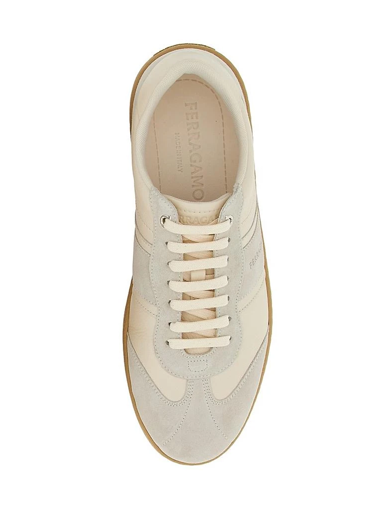 Salvatore Ferragamo Achille Suede Low-Top Sneakers 4