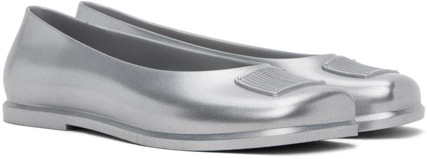 Marc Jacobs Silver Melissa Edition Ruby Ballerina Flats 4