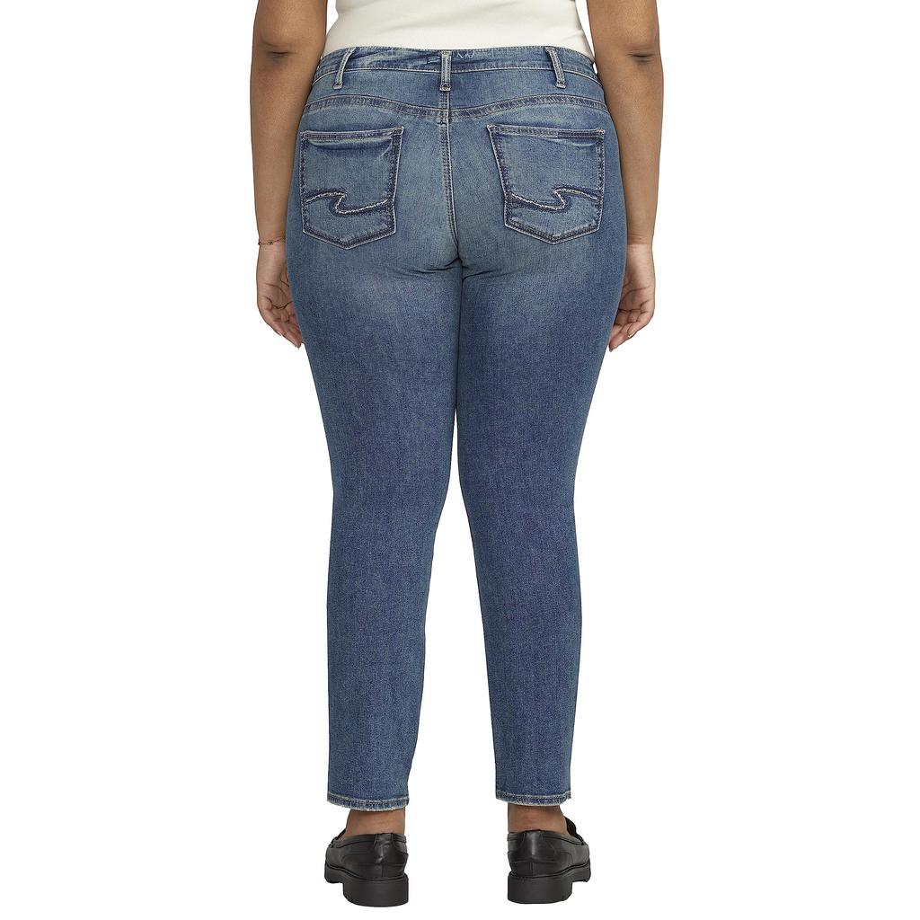 Silver Jeans Co. Plus Size Britt Low Rise Straight Leg Jeans W90410EPX316