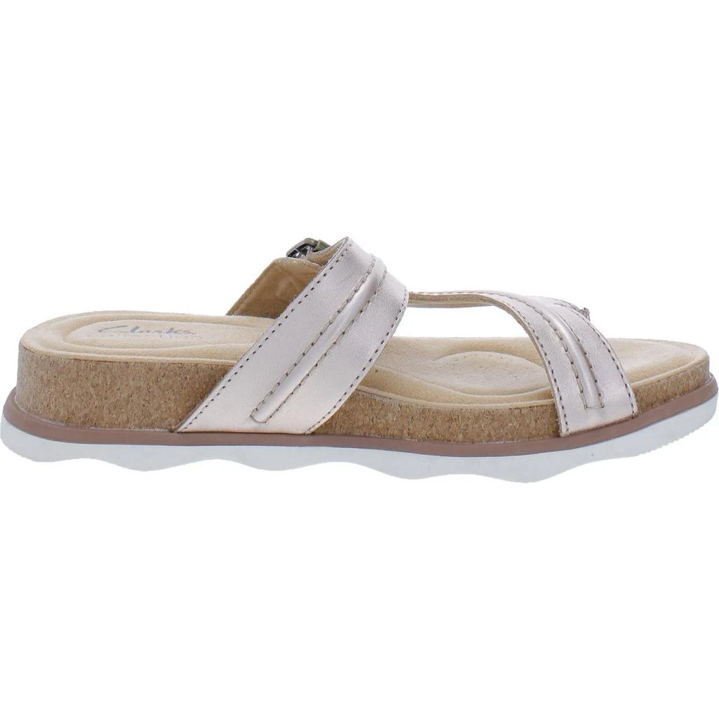 Clarks Brynn Madi Womens Buckle Cushioned Footbed Slide Sandals 2