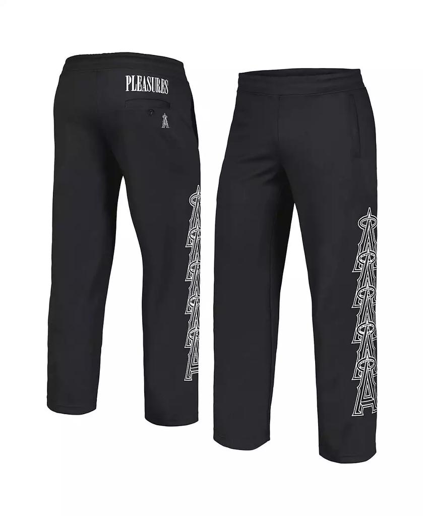 Pleasures Men's Black Los Angeles Angels Pitcher Track Pants