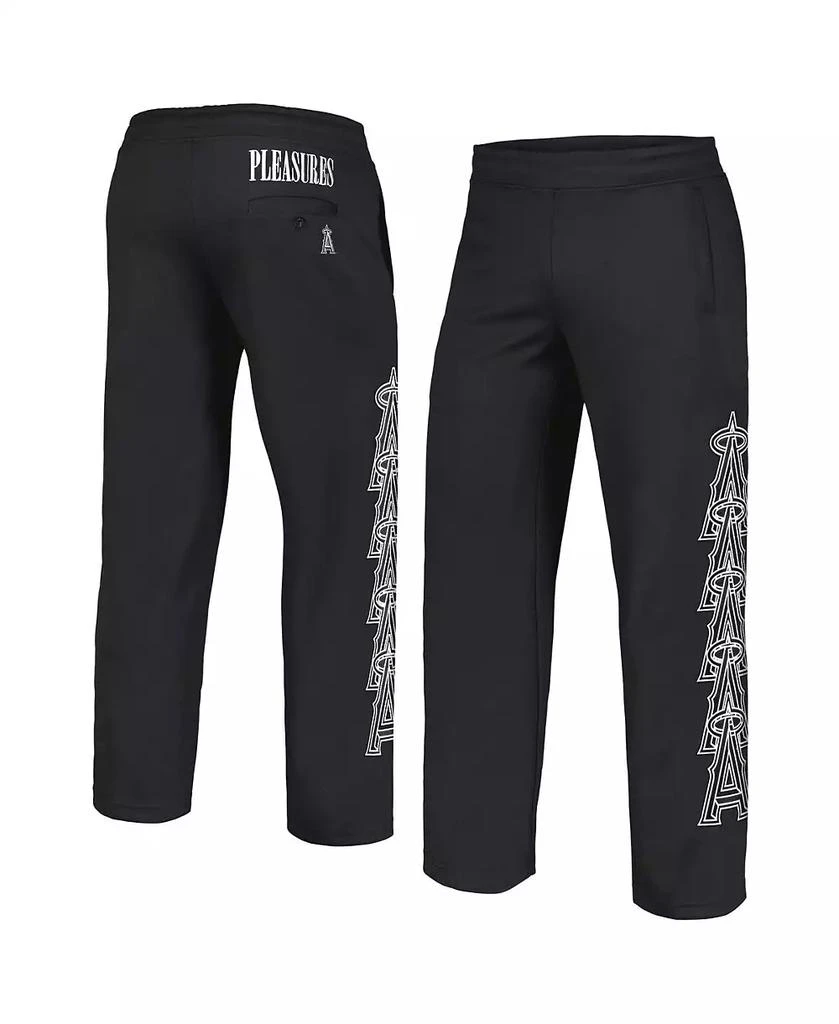 Pleasures Men's Black Los Angeles Angels Pitcher Track Pants 1