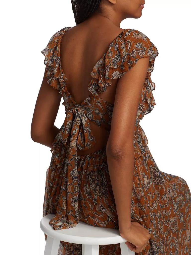 Hannah Artwear Dara Floral Ruffle Midi-Dress 6