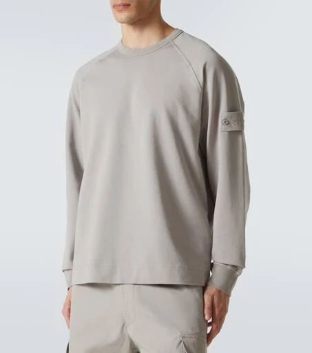Stone Island Compass cotton-blend jersey sweatshirt 3