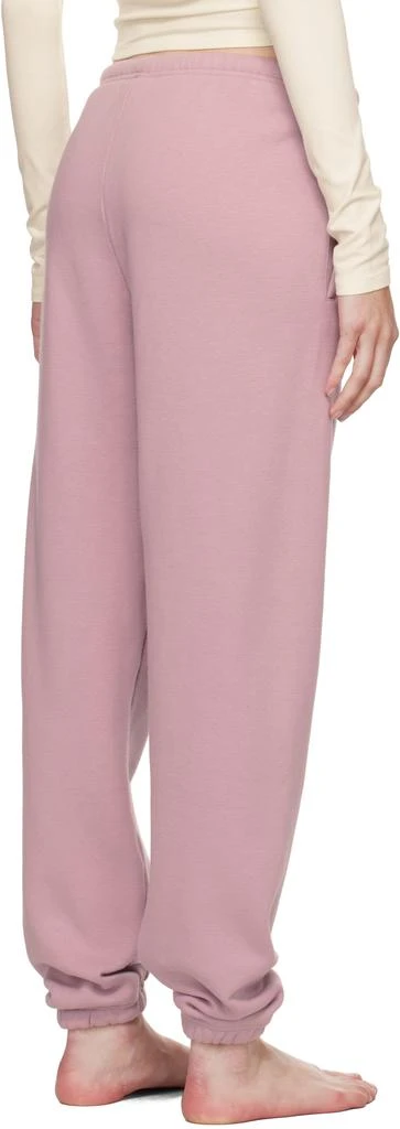 SKIMS Pink Cotton Fleece Classic Jogger Lounge Pants 3