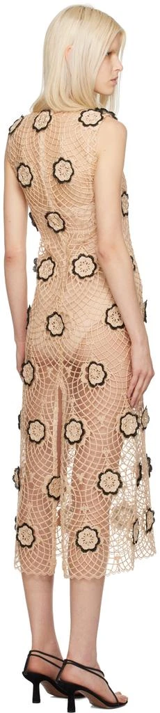 Beaufille Beige & Black Zelle Midi Dress 3