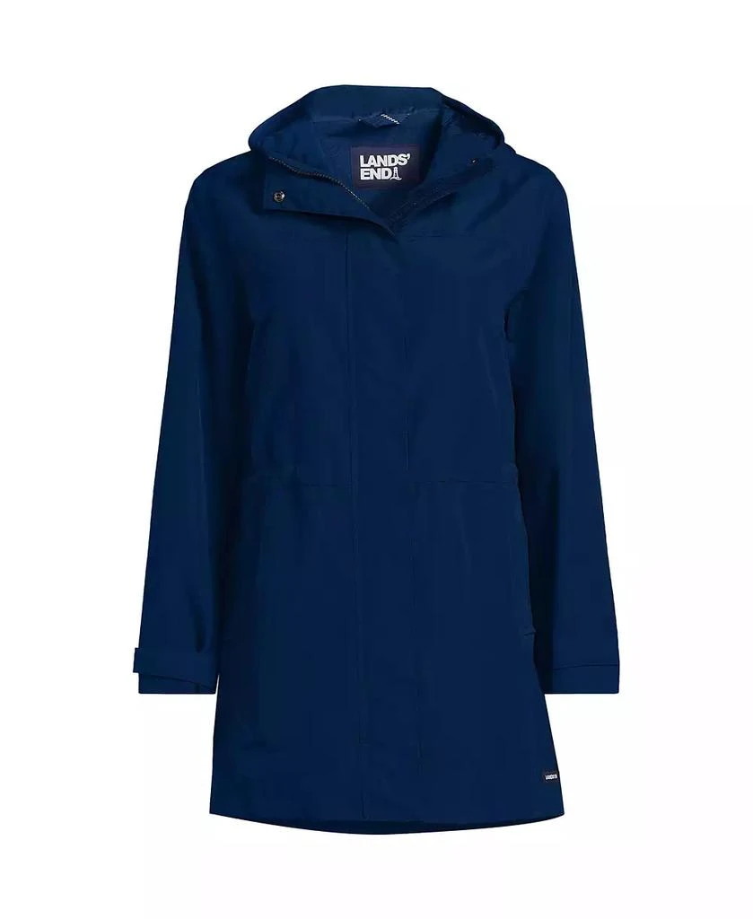 Lands
 End Women
s Tall Squall Hooded Waterproof Raincoat 2
