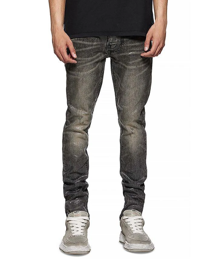 Purple Brand Tiled Overlay Skinny Jeans 1