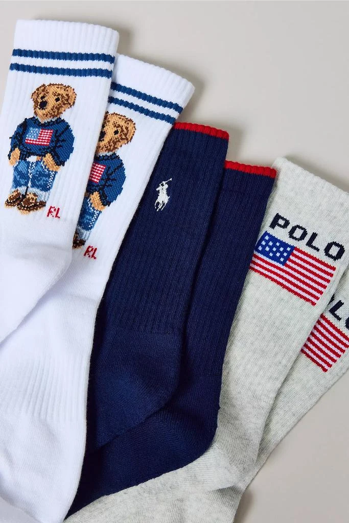 Ralph Lauren Polo Ralph Lauren Polo Bear Logo Crew Sock 3-Pack 2