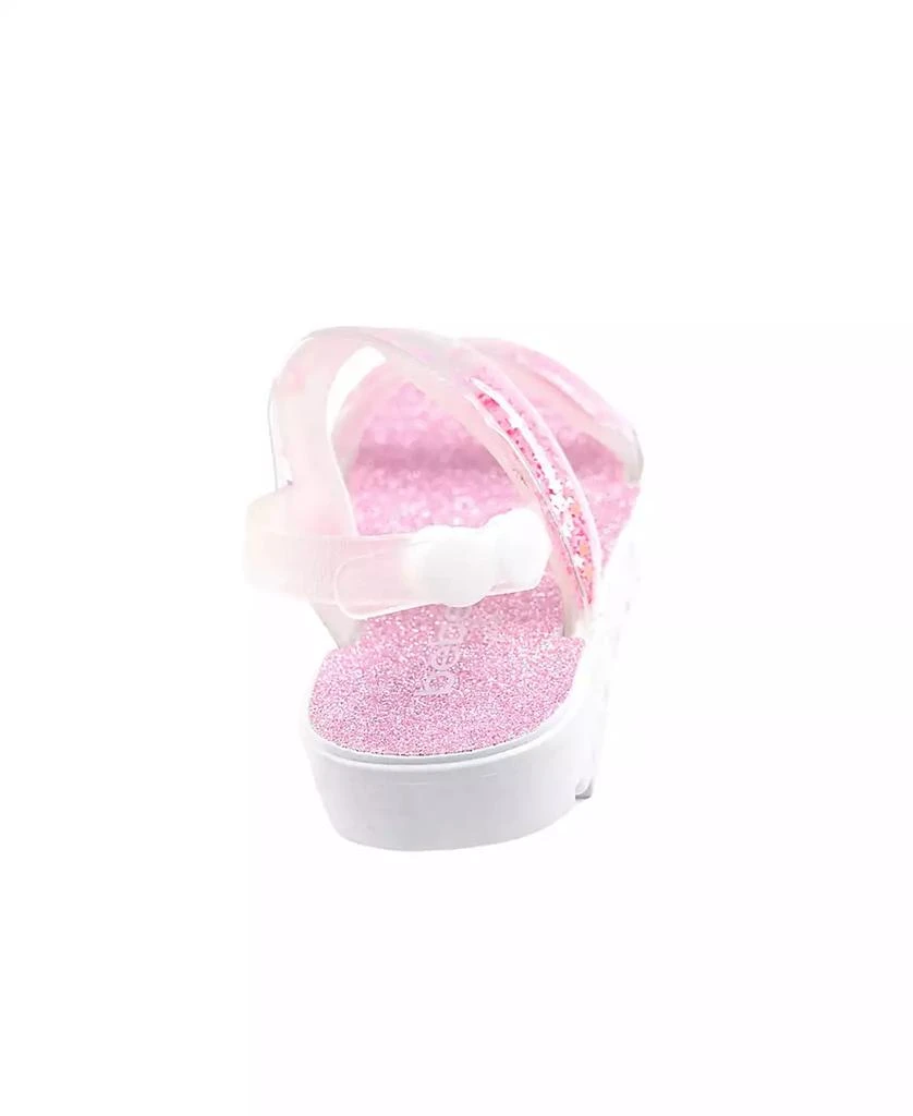 Bebe Toddler Girls Loose Glitter Straps Sandals 5