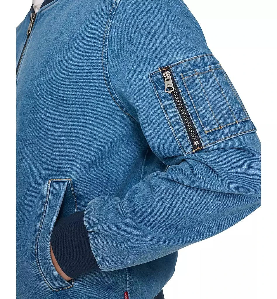 Levi's Men's Flight Full-Zip Denim Bomber Jacket 2