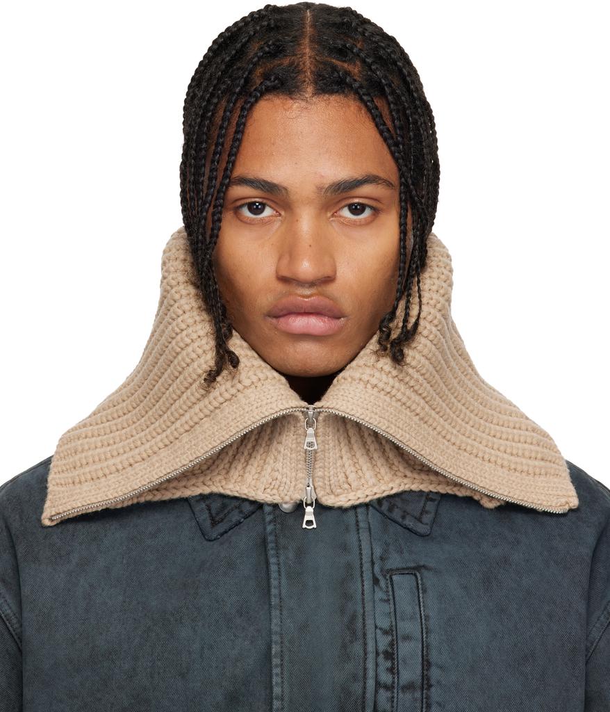 Homme Plissé Issey Miyake Brown Beanie Scarf - Hats - Compare