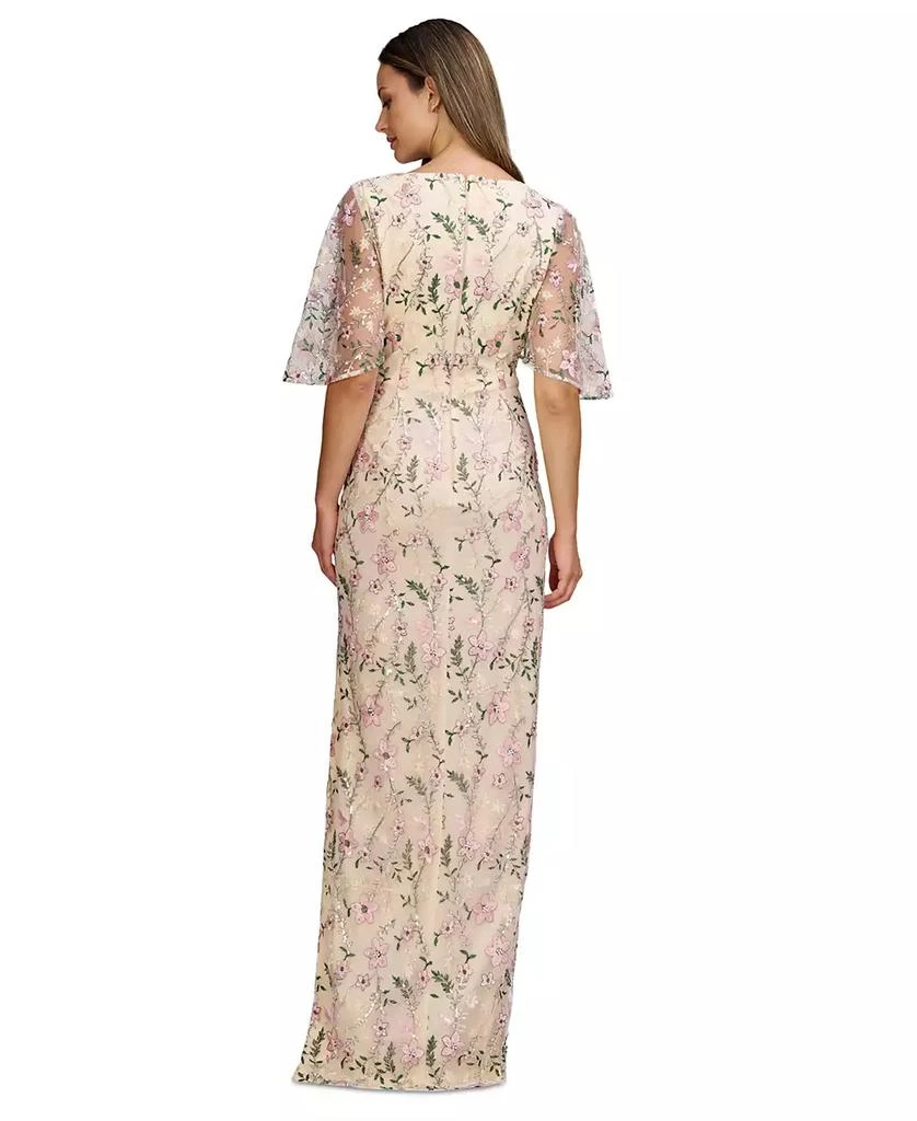 JS Collections Women's Hannah Floral-Embroidered Gown 4