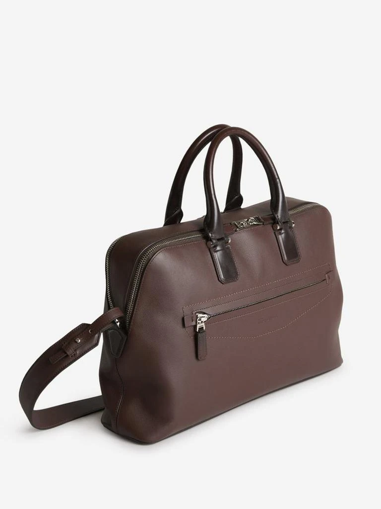 Santoni Santoni Leather Briefcase Bag 2
