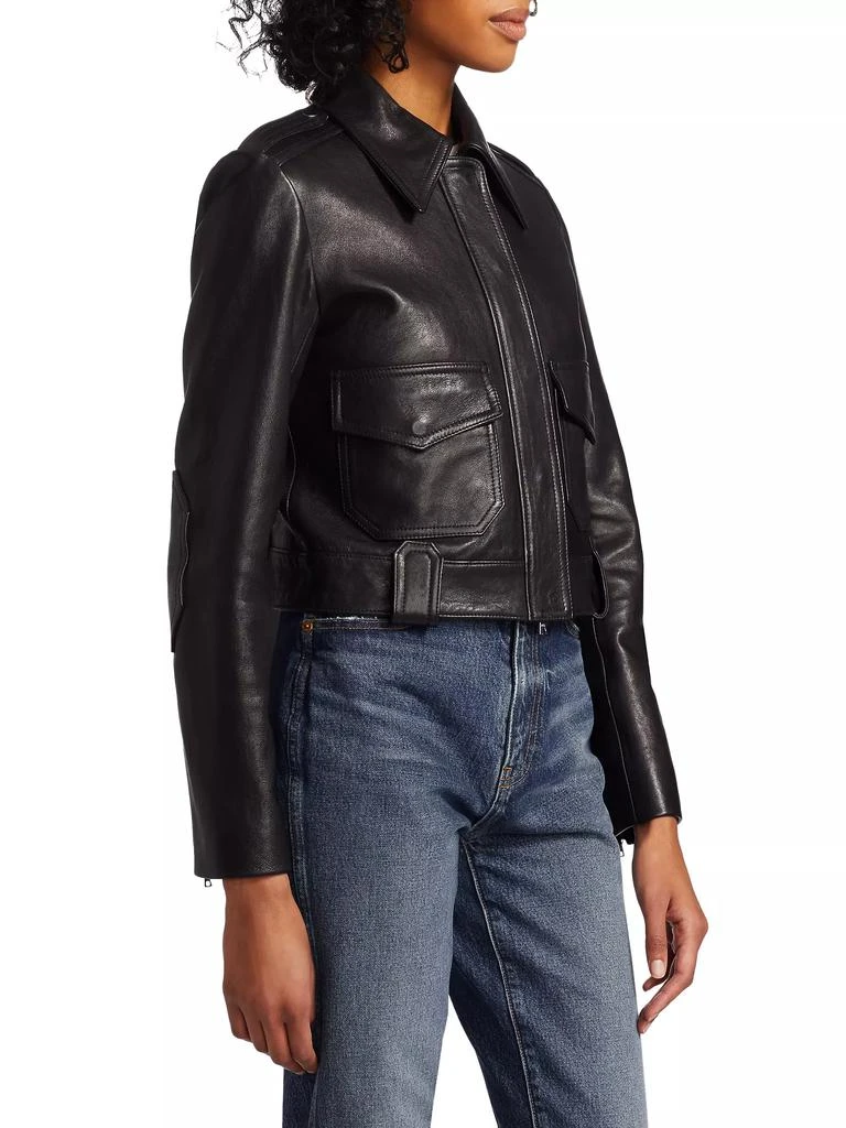 Khaite Cordelia Moto Leather Jacket 4