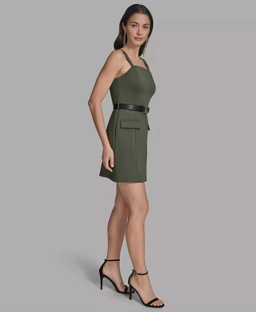 BCBG Women
s Sleeveless Belted A-Line dress 2