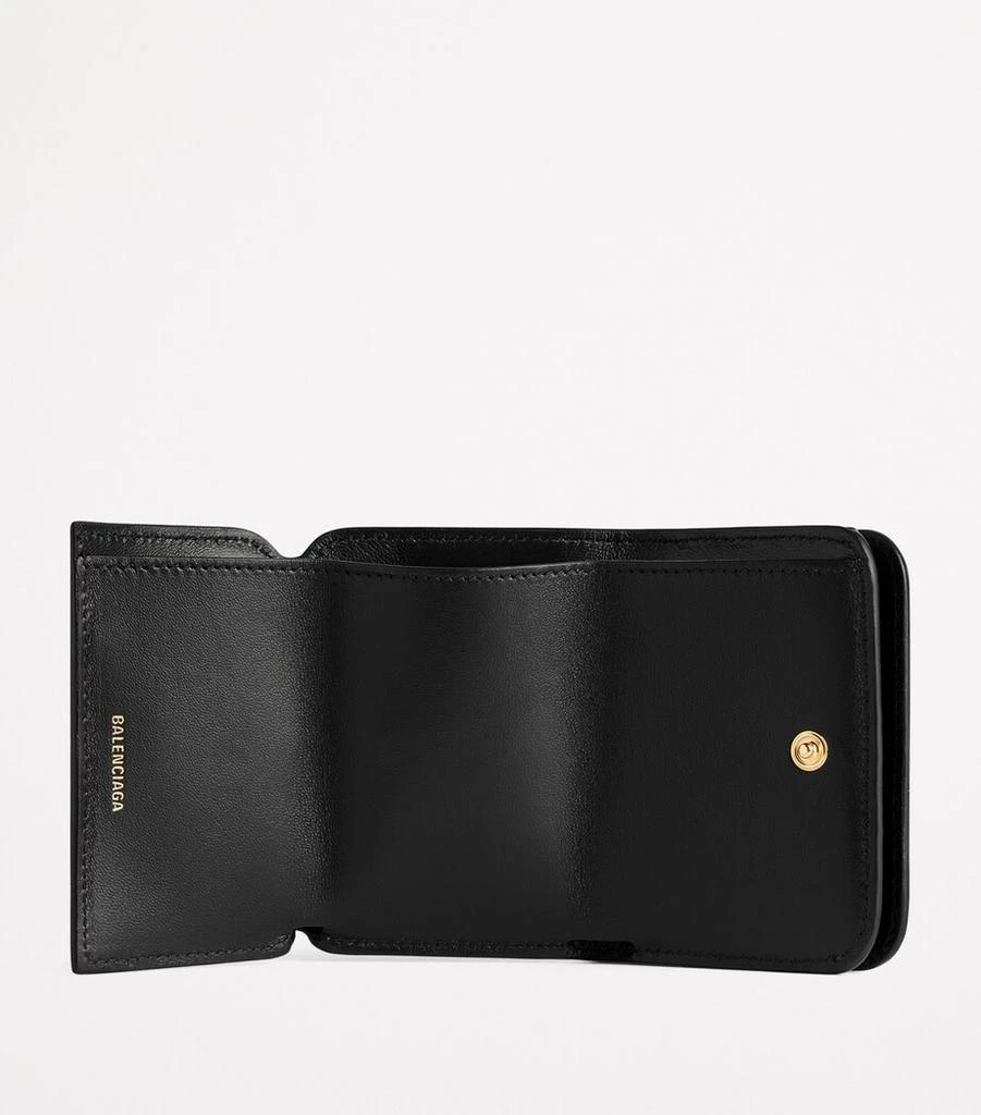 Balenciaga Mini Leather Cash 2.0 Trifold Wallet 3