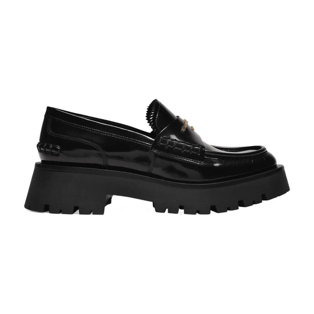 Alexander Wang Carter Box Leather Lug Loafers - Shoes
