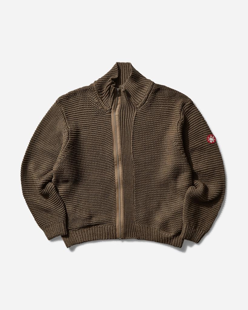 Cav Empt Men's Cotton Zip Up Knit Khaki